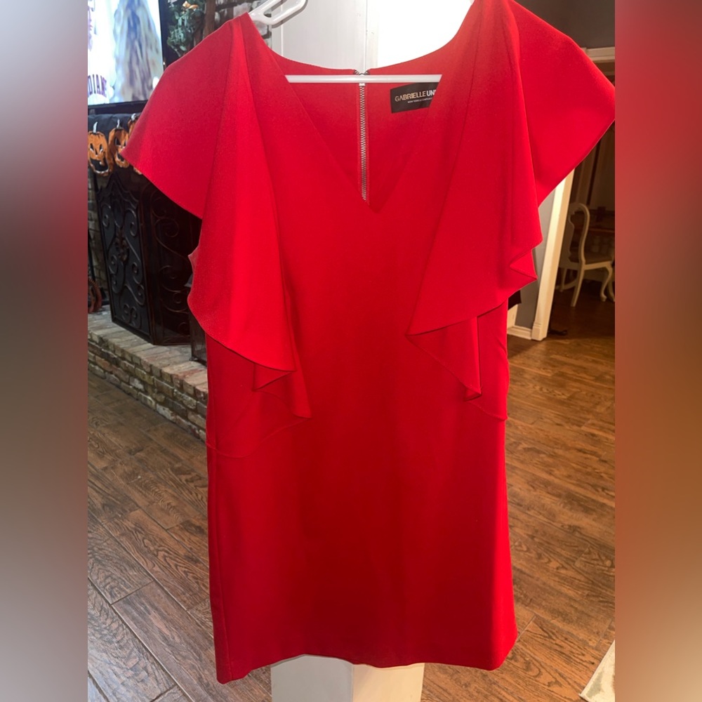 Red Gabrielle Union New York & Company dress size Large